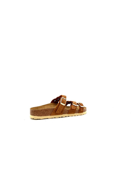 BIRKENSTOCK FRANCA BRAIDED Oiled LeatherCOGNAC