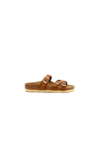 BIRKENSTOCK FRANCA BRAIDED Oiled LeatherCOGNAC