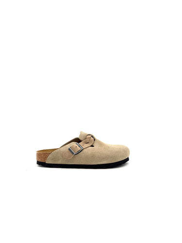 BIRKENSTOCK BOSTON  BRAIDED Suede LeatherTAUPE