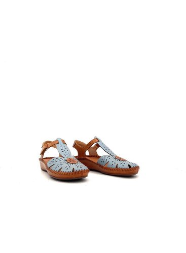 sandali chiusi in punta con zeppina 655-0841C1DENIM PIKOLINOS